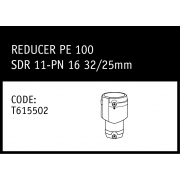 Marley Friatec Reducer PE100 SDR 11PN 16 32/25mm - T615502